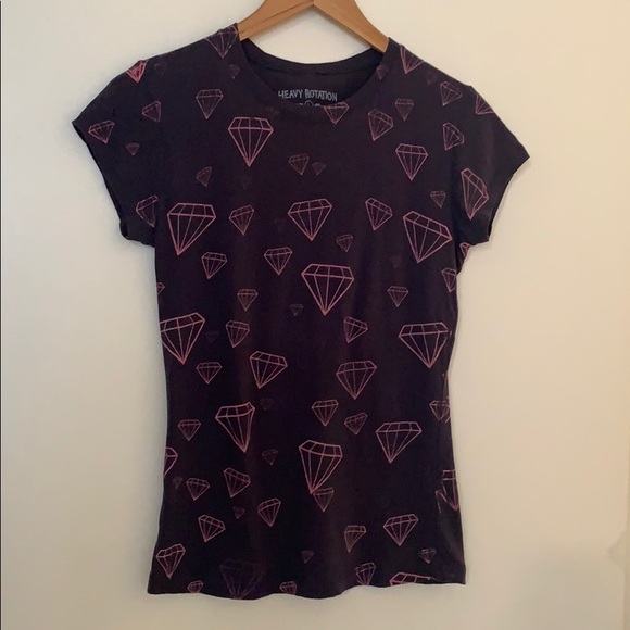 Adorable all over diamond ๐ print soft tee - Picture 1 of 3